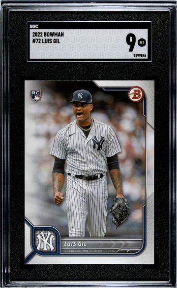 2022 Bowman #72 Luis Gil SGC 9
