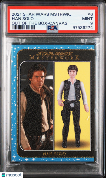 2021 Topps Star Wars Masterwork Out Of The Box Han Solo #6 PSA 9