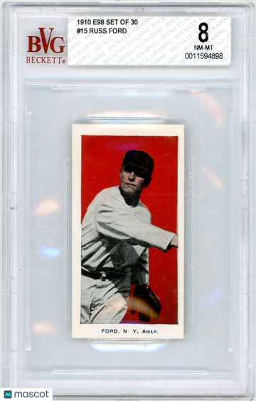 1910 E98 Set of 30 Russ Ford #15 BVG 8