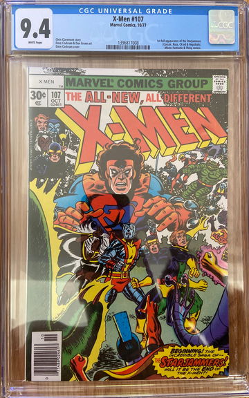 X-Men #107 CGC 9.6 1st Full App of the Starjammers (Marvel, 1977)