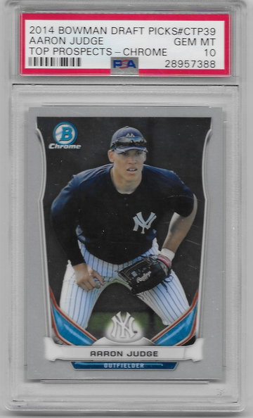 2014 Bowman Chrome Draft Picks Aaron Judge  #CTP39 PSA 1