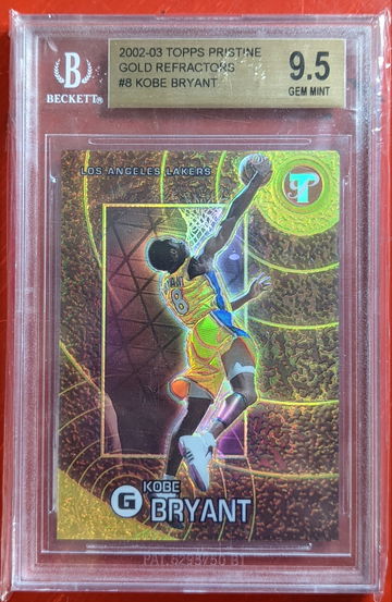 2002 Topps Pristine Kobe Bryant Gold Refractor/50 BGS 9.5 Uncirculated 