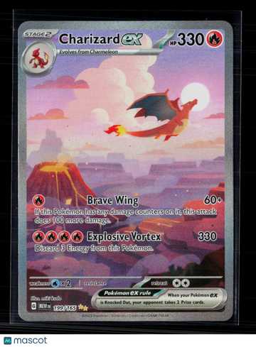 2023 Scarlet & Violet 151 Charizard EX Holo Secret Rare SAR #199/165