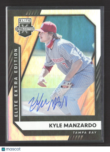 2021 Panini Elite Extra Edition Kyle Manzardo #63 Auto