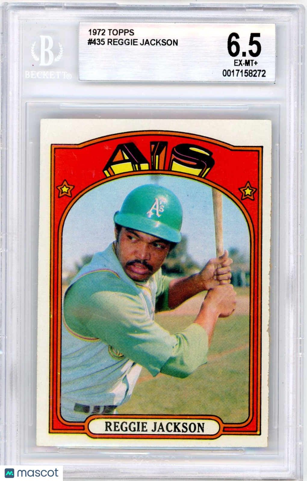 タレントカード Jgjw 1972 Topps Reggie Jackson #435 BVG 6.5 | MySlabs