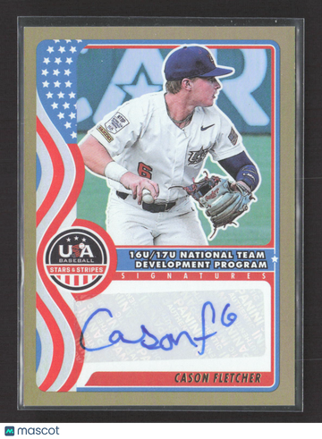2025 Panini USA Baseball Stars & Stripes Cason Fletcher #NTS-CF /10