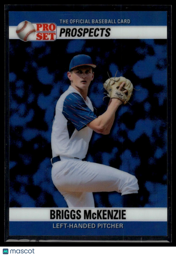 2026 Pro Set Metal - 1990 Pro Set Base Prismatic Blue Briggs McKenzie #90B-28 SN