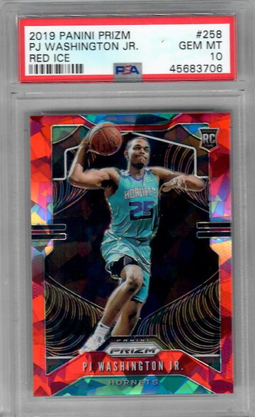 2019 Panini Prizm 258 PJ Washington Jr. Red Ice