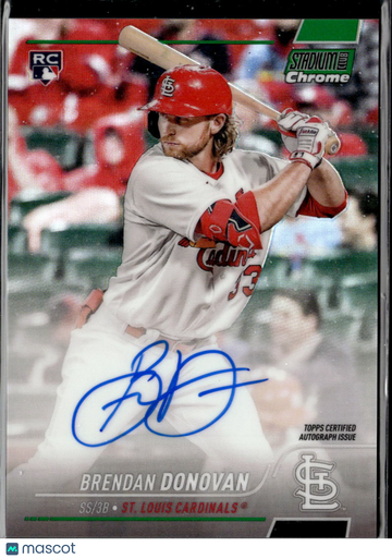 2022 Topps Stadium Club Chrome Brendan Donovan #SCCUA-BDO /99 RC