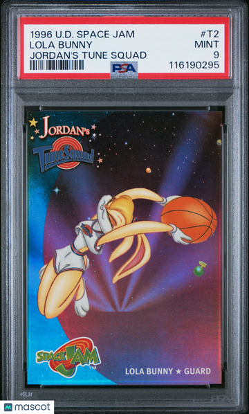 1996 Upper Deck Space Jam Jordan's Tune Squad Lola Bunny #T2 PSA 9