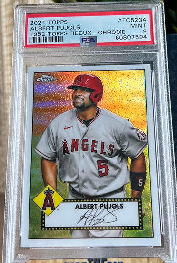 2021 Topps Chrome Albert Pujols 1952 Redux Refractor #TC52-34 PSA 9 Mint Pop 1!