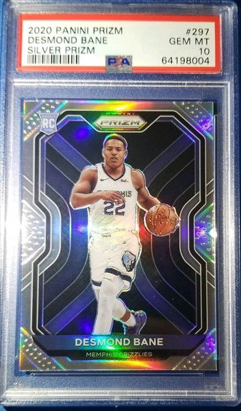 2020-21 Panini Prizm Silver Desmond Bane #297 PSA 10 Grizzlies
