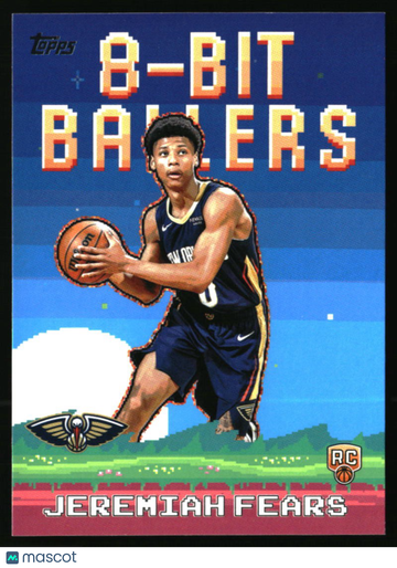 2025-26 Topps Jeremiah Fears #8B-37 8-Bit Ballers New Orleans Pelicans