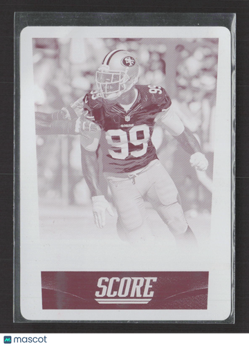 2014 Panini Score Football Aldon Smith #306 Magenta Plate /1 Printing Plate