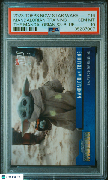 2023 Topps Now Star Wars The Mandalorian Season 3 Mandalorian Training #16 PSA 10