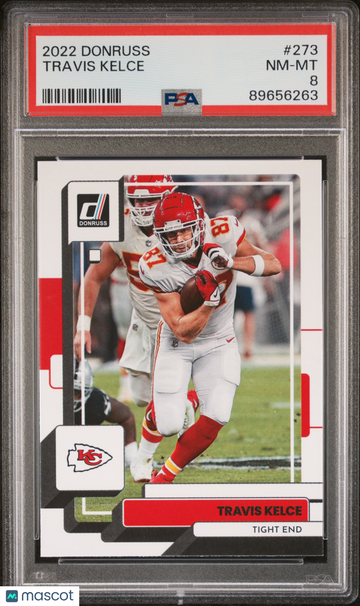 2022 Panini Donruss Travis Kelce #273 PSA 8