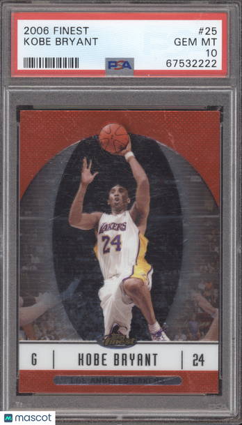 2006 Finest Kobe Bryant #25 PSA 10