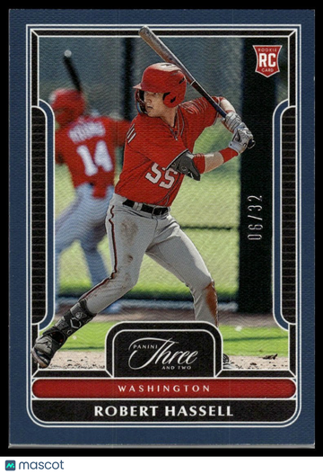 2023 Panini Three and Two Robert Hassell #63 Full Count (Parallel) SN