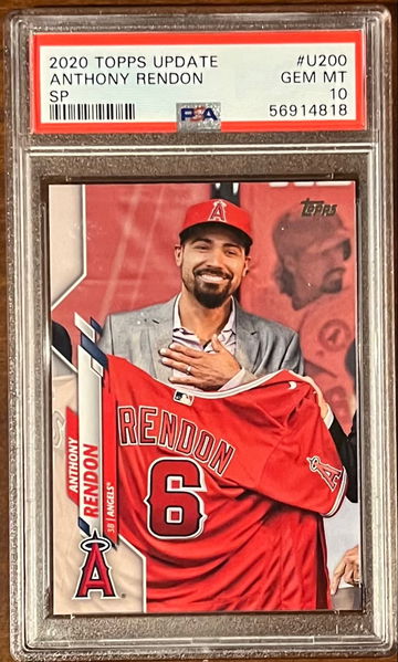 POP 1! Gem Mint PSA 10 Anthony Rendon SP Short Print 2020 Topps Update