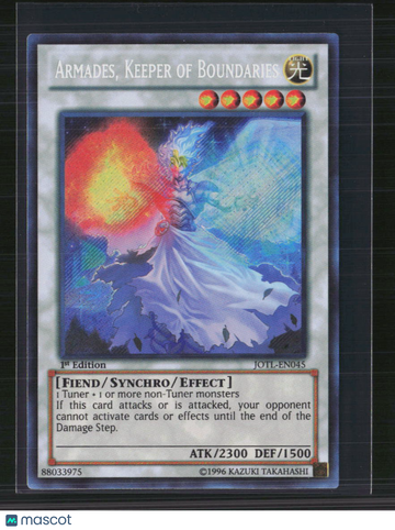 2013 Yu-Gi-Oh! Judgment of the Light Armades, Keeper of Boundaries Ultimate Rare 1st Edition