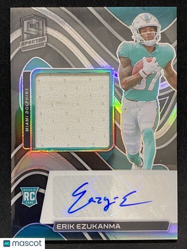 2022 Panini Spectra Erik Ezukanma RC Patch Auto /125