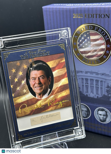 2025 Word From POTUS Ronald Reagan Hand Written Word Learned #AWE-RR40