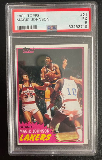 1981 Topps #21 Magic Johnson PSA 5