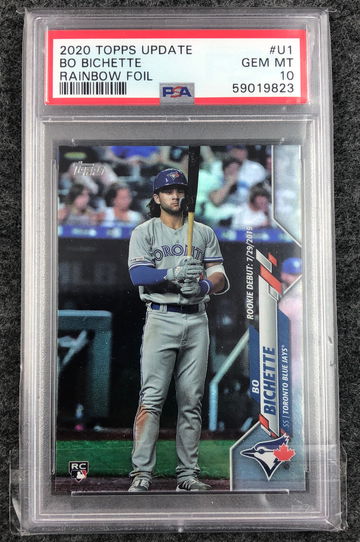 2020 Topps Update Bo Bichette Rainbow Foil Rookie RC PSA 10