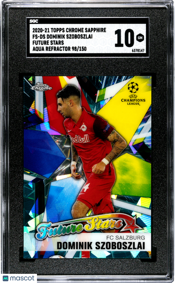 2020-21 Topps Chrome Sapphire Uefa Dominik Szoboszlai #FS-DS SGC 10