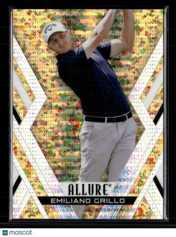 2026 Upper Deck Allure Golf Emiliano Grillo #11 Gold Glitter Bomb