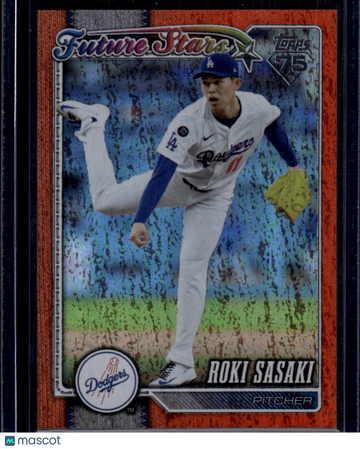 2026 Topps Series One Future Stars Roki Sasaki #66 Orange Foil