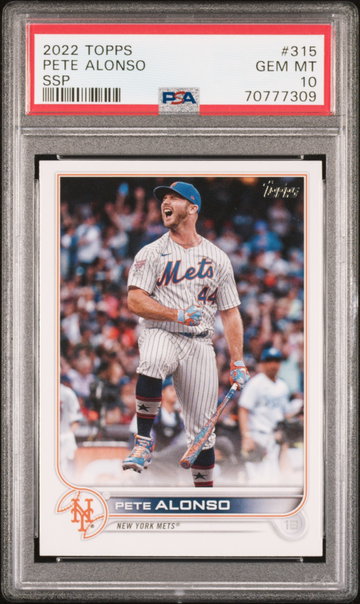 2022 Topps Ssp Pete Alonso #315 PSA 10