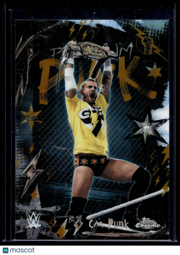 2026 Topps Chrome Platinum Punk CM Punk #PLP-12 Gold Refractor