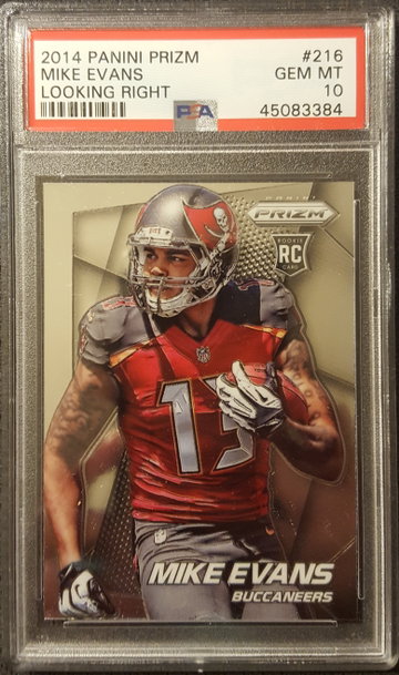 2014 Panini Prizm Mike Evans Tampa Bay Buccaneers Rookie PSA 10