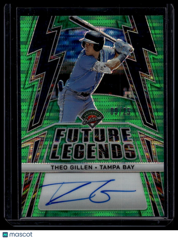 2025 Panini Prospect Edition Theo Gillen #FLS-TG Future Legends Signatures - Green Pulsar SN AU
