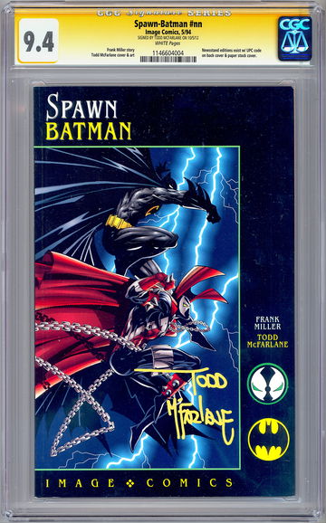 SPAWN-BATMAN #NN CGC-SS 9.4 *SIGNED TODD MCFARLANE* SPAWN CREATOR CVR & ART 1994