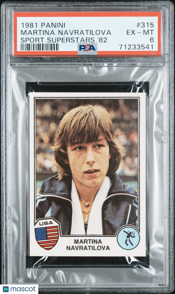 1981 Panini Sport Superstars '82 Martina Navratilova #315 PSA 6