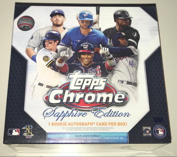 2020 Topps Chrome Baseball Sapphire Hobby Box