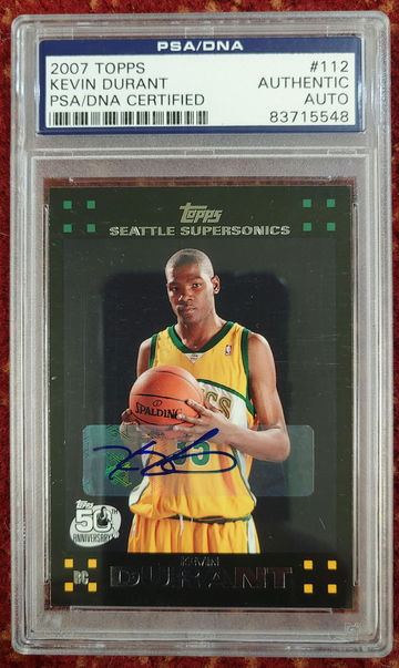 2007 Topps Kevin Durant Rookie Autograph