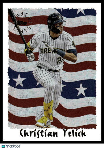 2025 Topps Archives Christian Yelich #95C-21 1995 Topps Cyberstats