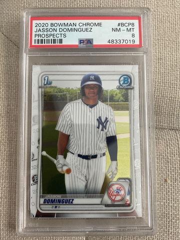 Jasson Dominguez BOWMAN CHROME PSA 8 #BCP8