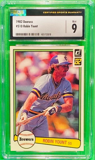 TE2: 1982 Donruss #510 Robin Yount Mint 9