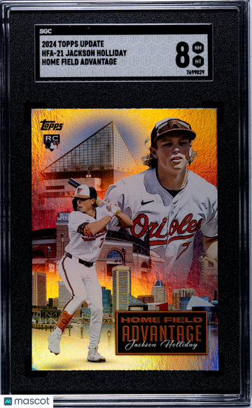 2024 Topps Update Jackson Holliday #HFA-21 Home Field Advantage SGC 8
