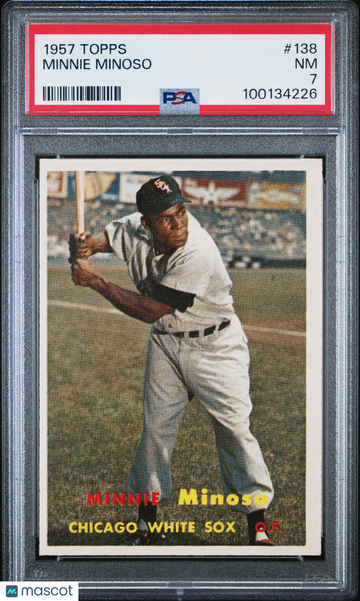 1957 Topps Minnie Minoso #138 PSA 7