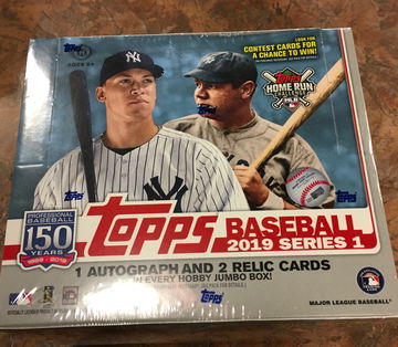 2019 Topps Series 1 HTA Jumbo Box