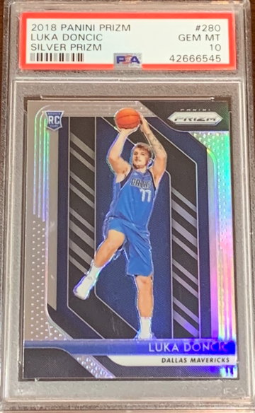 2018 Prizm Luka Doncic Silver PSA 10
