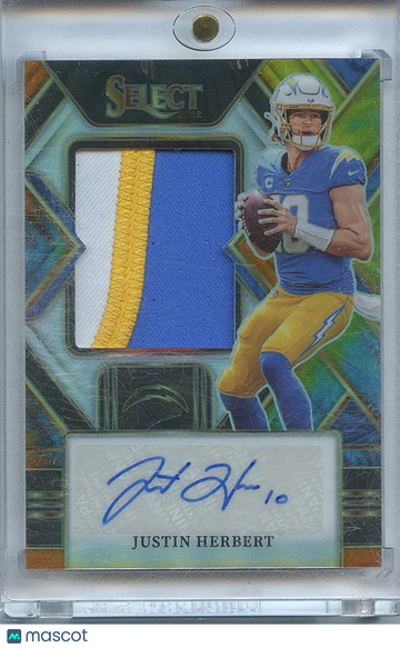 2022 Justin Herbert Patch Panini Authentic