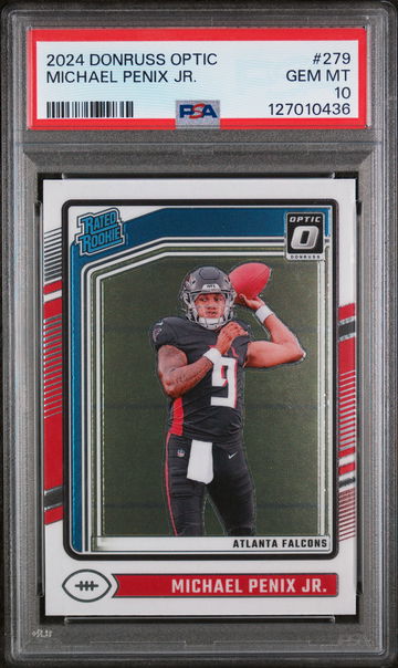 2024 Donruss Optic Rated Rookie Michael Penix Jr. #279 PSA 10