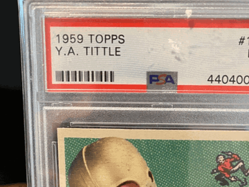 1959 Topps Y.A. Tittle #130 PSA 7