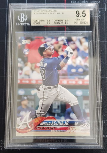 2018 Topps Update Ronald Acuna Jr. Rookie BGS 9.5